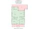 Layout of the home's first floor with kitchen, dining room, and living room at 11806 Stirling Field Dr, Pineville, NC 28134