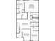 Detailed second floor plan featuring bedrooms, bathrooms, and an upper flex area at 1225 Margo Mannor Dr, Fort Mill, SC 29708