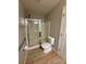 Bathroom featuring a glass-enclosed shower at 156 Tarrington Dr, Statesville, NC 28625