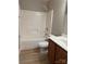 Bathroom with a shower-tub combo, and a single sink vanity, perfect for a functional and practical design at 156 Tarrington Dr, Statesville, NC 28625