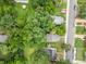 Residential neighborhood aerial view, showcasing well-maintained properties and lush greenery, close to amenities at 2312 Tate St, Charlotte, NC 28216