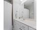 Bathroom with a shower and a vanity with a white countertop at 3996 Channel Point Ln, Denver, NC 28037