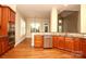 Chef's kitchen featuring custom cabinetry, granite countertops, and stainless steel appliances at 458 Leaf Arbor Ct, Clover, SC 29710