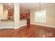 Bright kitchen features custom cabinets, stainless steel appliances, and hardwood floors at 458 Leaf Arbor Ct, Clover, SC 29710