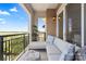 Inviting balcony with comfortable seating and scenic views, perfect for relaxation and outdoor enjoyment at 4625 Piedmont Row Dr # 712, Charlotte, NC 28210