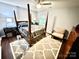 Cozy bedroom featuring a four-poster bed, ceiling fan, and natural light at 6007 Crosswood Ct, Charlotte, NC 28215