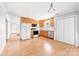 Bright kitchen offering laminate floors and white appliances at 611 Church St, Belmont, NC 28012