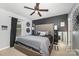 Stylish main bedroom with a statement headboard, neutral tones, and modern accents at 704 Willow Rd, Salisbury, NC 28147