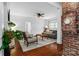 Cozy living room with hardwood floors, a fireplace, and neutral furniture at 772 Eden Ter, Rock Hill, SC 29730