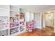 Spacious playroom with hardwood floors and built-in shelves, ideal for  at 904 Venus St, Kannapolis, NC 28083