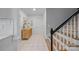 Hallway view of stairs and landing at 10918 Megwood Dr, Charlotte, NC 28277