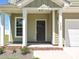 Inviting front entry showcasing a classic front door, brick accents, and manicured landscaping at 11507 Valley Oak Ln, Stanfield, NC 28163