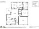 Detailed floor plan showcasing layout of rooms, dimensions, including bedrooms, living spaces, and patio at 11615 Chadburn Ln, Charlotte, NC 28215