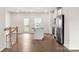 Kitchen area featuring a center island and stainless steel appliances at 1204 May Apple Dr, Matthews, NC 28104