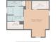Floor plan of the second floor highlighting the primary bedroom, bathroom, and walk-in closets at 1228 Rising Oak Dr, Charlotte, NC 28206