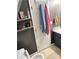 Cozy bathroom features a single vanity with shelving at 1250 Landsdowne Dr, Conover, NC 28613
