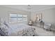 Cozy bedroom featuring a serene lake view, accentuating the room's tranquility and natural light at 18007 Harbor Light Blvd, Cornelius, NC 28031