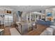 Beautiful kitchen featuring a large island, stainless steel appliances, and hardwood floors at 18007 Harbor Light Blvd, Cornelius, NC 28031