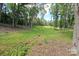 Spacious backyard with mature trees and lush green grass, creating a serene outdoor oasis at 209 Falcon Dr, Concord, NC 28025