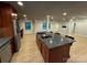 Spacious kitchen with large island, stainless steel appliances, and abundant cabinet space at 209 Falcon Dr, Concord, NC 28025