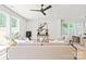 Open concept living room featuring hardwood floors, modern furniture, and recessed lighting at 2733 Cowles Rd, Charlotte, NC 28208