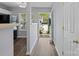 Bright entryway featuring wood floors, fresh paint, and ample natural light at 3414 Broadwick St, Charlotte, NC 28213
