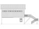 Side-view blueprint of a two-story home featuring stairs, a deck, and windows at 3565 Big Timber Dr, Sherrills Ford, NC 28673