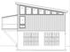 Side-view blueprint of a two-story home with multiple windows and a deck at 3565 Big Timber Dr, Sherrills Ford, NC 28673