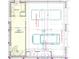 Floor plan featuring a workout room, bath, and garage with instant hot water and HVAC at 3565 Big Timber Dr, Sherrills Ford, NC 28673