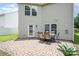 Backyard patio with a dining set, offering a cozy outdoor space for relaxation and entertainment at 4068 Sherri Ln, Fort Mill, SC 29715