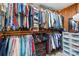 Walk-in closet with built in shelving and hanging racks, providing ample storage space at 4313 Wynborough Ln, Charlotte, NC 28269