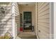 View of the front door entrance with a 