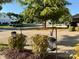 Neighborhood street with mature tree, manicured bushes, and sidewalk at 460 Clouds Way, Rock Hill, SC 29732