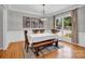 Bright dining room with hardwood floors and plenty of natural light at 6016 Graburns Ford Dr, Charlotte, NC 28269