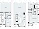 Detailed floorplan showcasing the layout of the three-story house at 732 Falling Oak Aly # 22, Huntersville, NC 28078