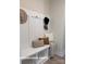 Convenient mudroom with built-in bench and storage at 732 Falling Oak Aly # 22, Huntersville, NC 28078