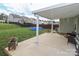 Backyard features a patio, fenced yard, green grass, and an above ground pool at 903 Von Buren Blvd, Rock Hill, SC 29730