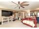 Comfortable living room with carpet, a large TV, and an open floor plan at 903 Von Buren Blvd, Rock Hill, SC 29730