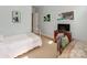 Spare bedroom with neutral carpeting and decor, offering a calming and versatile space at 9730 White Frost Rd, Charlotte, NC 28277