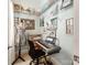 Well-organized closet space with shelving, a dress form, and a keyboard setup at 9730 White Frost Rd, Charlotte, NC 28277