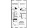 Floor plan of the upper level of the house showing bedrooms, bathrooms, laundry, and walk-in closets at 1916 Westerhill Dr, Fort Mill, SC 29708