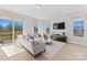 Bright living room with stylish sofas, modern furniture, and large windows that provide ample natural light at 1916 Westerhill Dr, Fort Mill, SC 29708