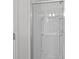 Close-up of a walk-in shower, highlighting its pristine glass enclosure and modern fixtures at 2532 Blue Moss Dr, Dallas, NC 28034