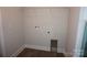 A utility room with the necessary hookups ready for appliances at 258 Lincoln Sw St, Concord, NC 28025