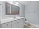 Bathroom featuring a vanity with drawers, and a large mirror at 300 W 5Th St # 617, Charlotte, NC 28202