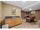 Finished basement area includes a sink and cabinets, perfect for entertaining at 360 Lake Landing Dr, Salisbury, NC 28146
