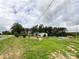 Exterior shot of a property with green grass, bordered by trees and features an above ground pool at 5321 State Line Rd, Marshville, NC 28103