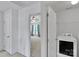 Bright laundry room with modern appliances at 6000 Boathouse Ln # C, Cramerton, NC 28032