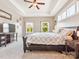Spacious bedroom with trey ceiling, ceiling fan, large windows, and a TV at 1009 Hampton Grove Rd, Waxhaw, NC 28173