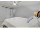 Cozy main bedroom featuring a sliding barn door, neutral paint, and a comfortable bed at 11329 Torino Rd, Matthews, NC 28105